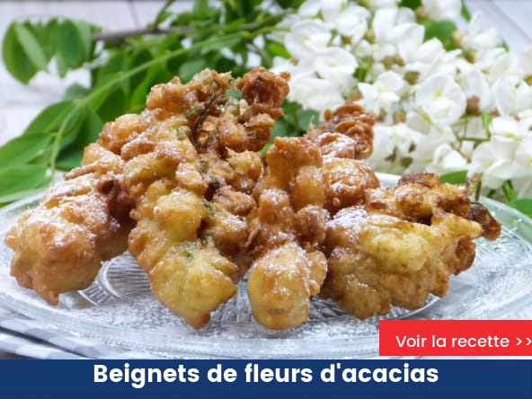 Beignets de fleurs d'acacias